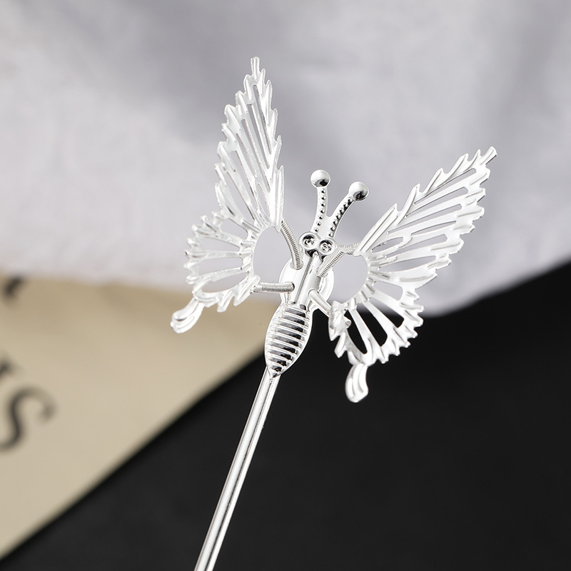 Butterfly hairpin hairpin set women's natural bow hair comb bangs sweet Joker adult headdress hair accessories wholesale