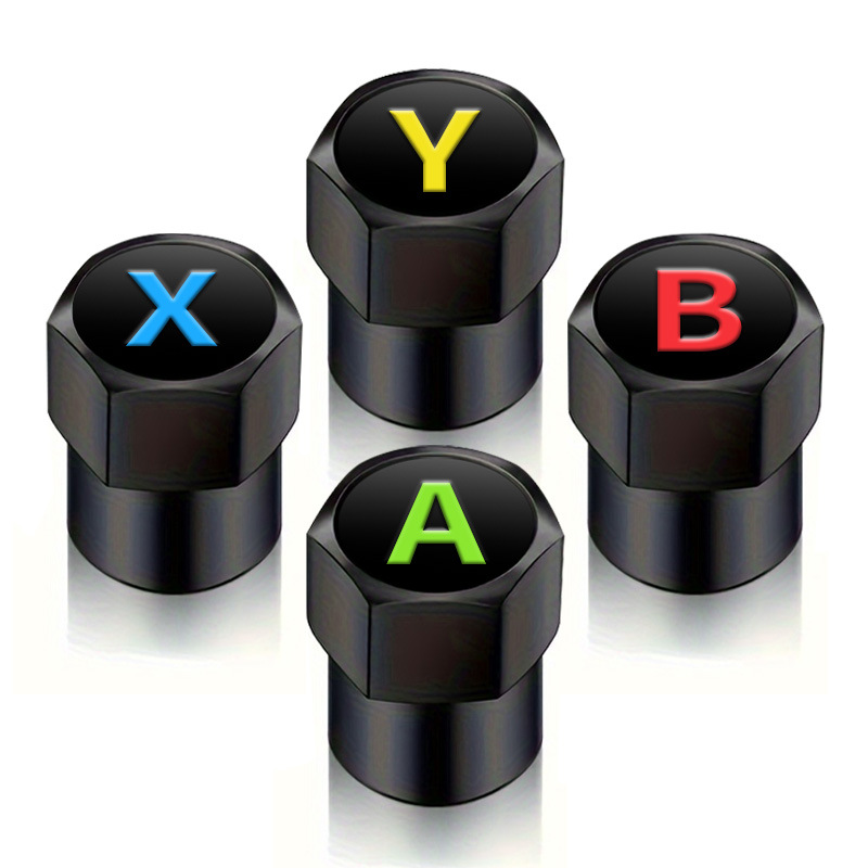Car tire valve cap aluminum alloy valve core cap cover personality modification valve cap modification personality logo