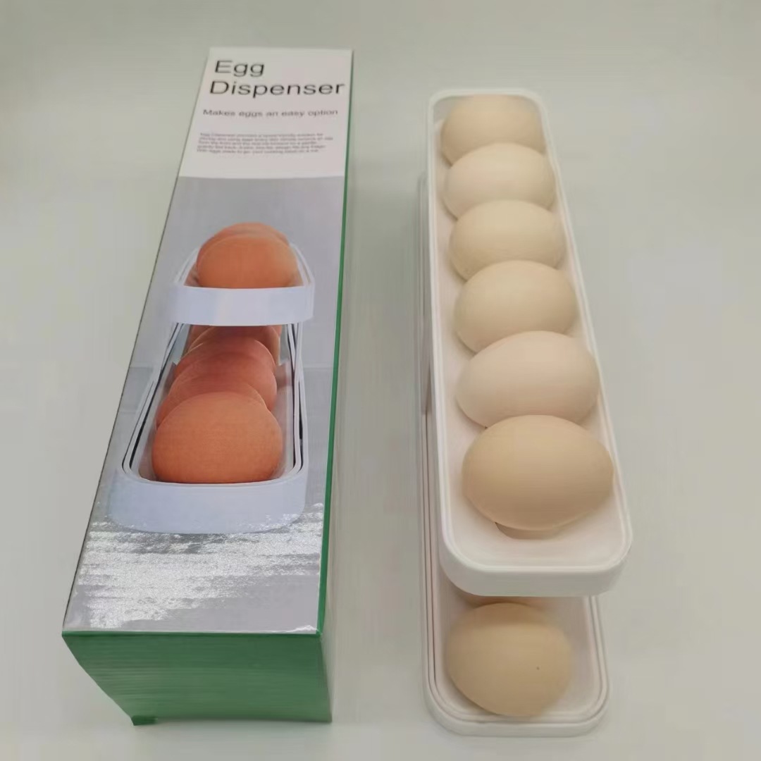 冰箱鸡蛋分配器 Refrigerator Egg Dispenser 家用厨房鸡蛋收纳盒