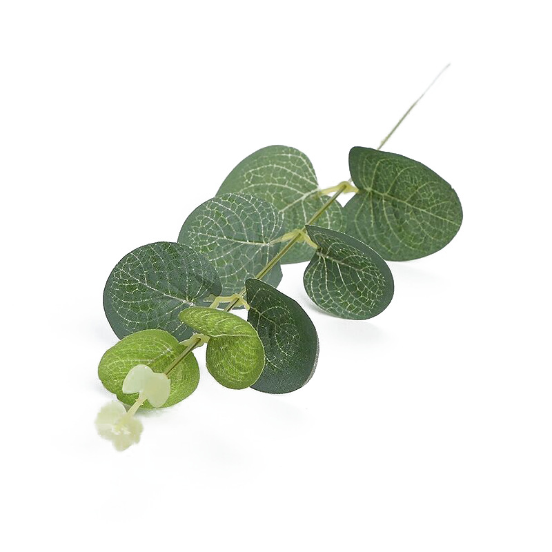 Artificial eucalyptus leaf silk screen green plant diy handmade accessories money leaf handmade flower arrangement wedding fake bouquet ornaments