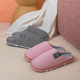 New Cotton Slippers Women's Bag with Autumn and Winter Indoor Home Couple Simple Solid Color Thick Bottom Plush Warm Slippers for Men