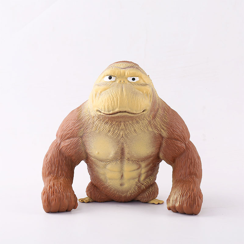 Explosions creative decompression gorilla vent pinch music slow rebound toys decompression sand plastic soft plastic toys wholesale