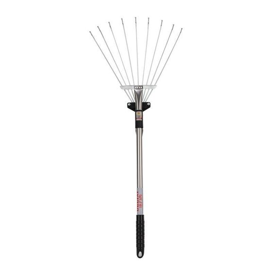 Stainless Steel Telescopic Rake Cleaning Garden Lawn Sweeping Leaves Artifact Iron Claw Farm Tools Garden Gardening Tools