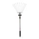 Stainless Steel Telescopic Rake Cleaning Garden Lawn Sweeping Leaves Artifact Iron Claw Farm Tools Garden Gardening Tools