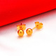 4mm glossy stud earrings