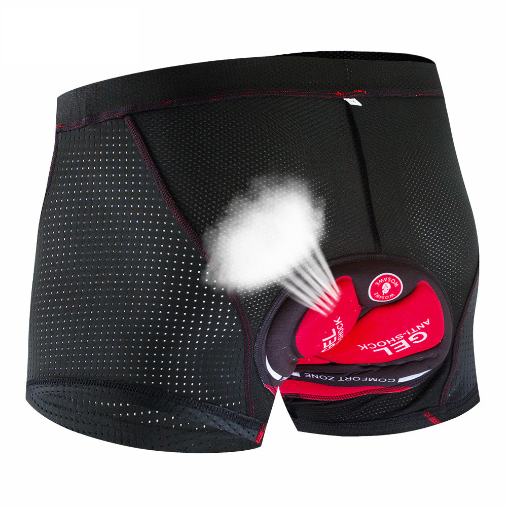 WOSAWE men's cycling underwear quick-drying breathable cycling pants silicone sponge cushion cycling clothes