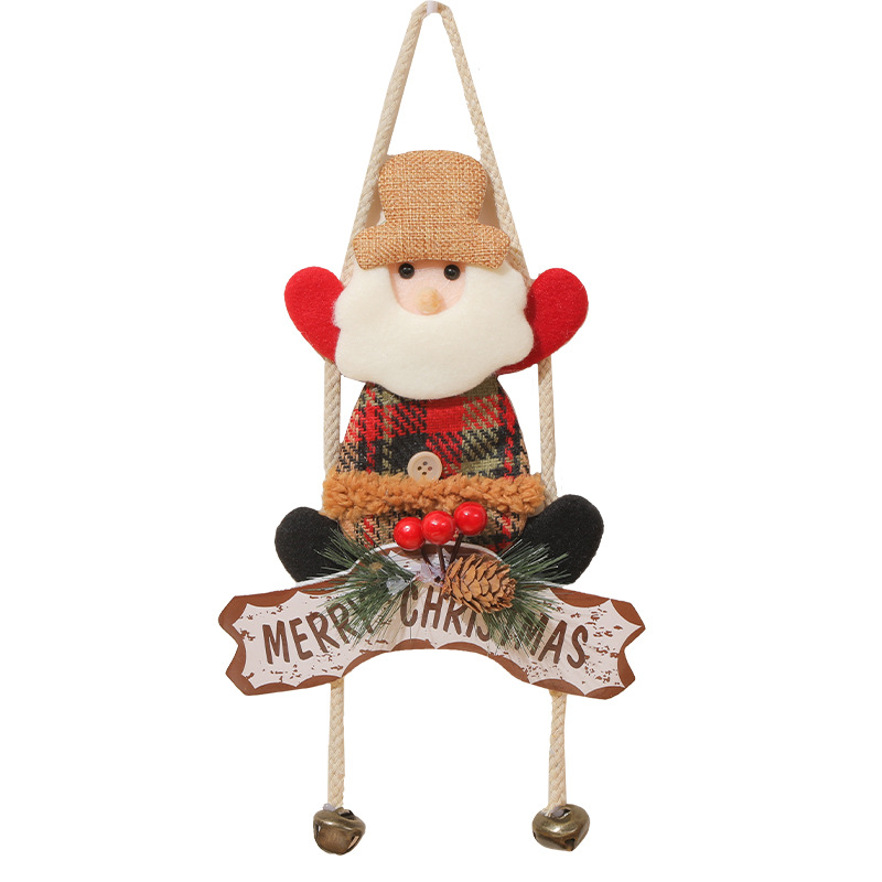 Christmas decoration door hanging creative old man snowman elk pendant Christmas decoration holiday gift scene arrangement