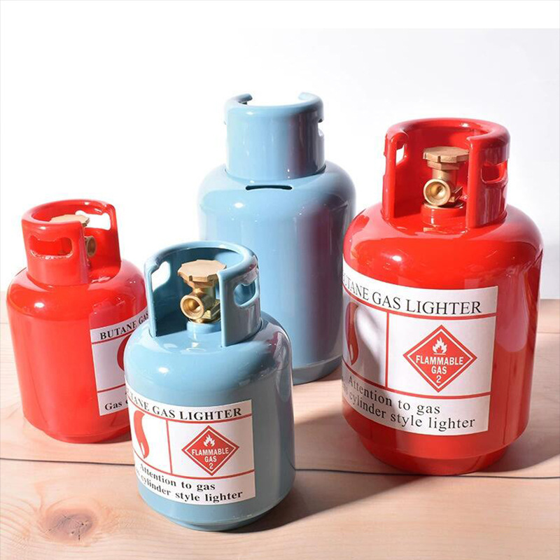 Creative home decoration simulation gas cylinder piggy bank children's plastic piggy bank advertising promotional gifts in stock