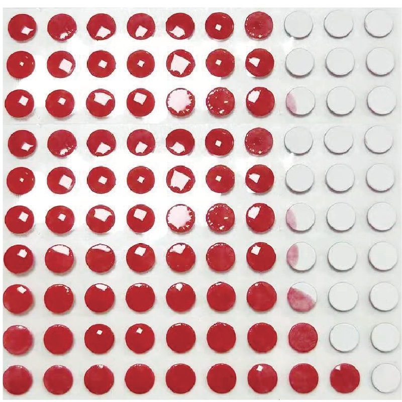 Water Red Label Electronic Product Warranty White Water Color Changing Sticker Water Red Anti-counterfeiting Label Wholesale