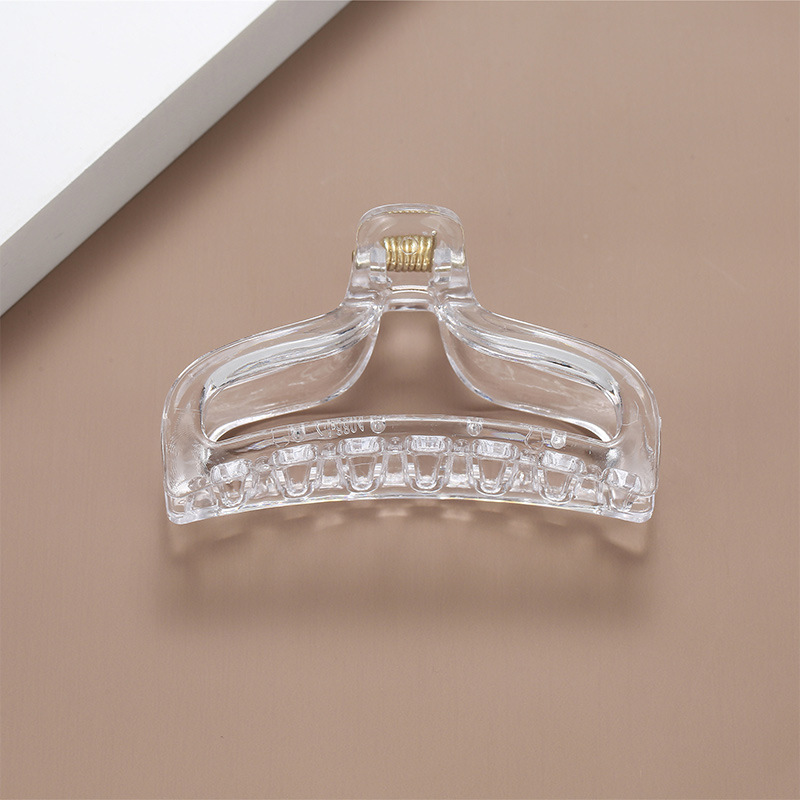 Large Transparent Grab Clip Square Five Round Ribbon Hairpin Women's Back of Head Shark Hairpin Jewelry Handmade diy Accessories