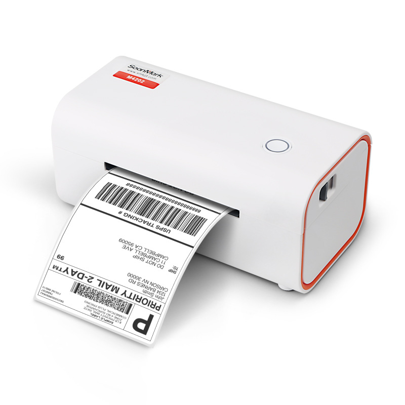 Somark M4201 M4202 thermal adhesive sticker express electronic Face Sheet epostal label bar code printer