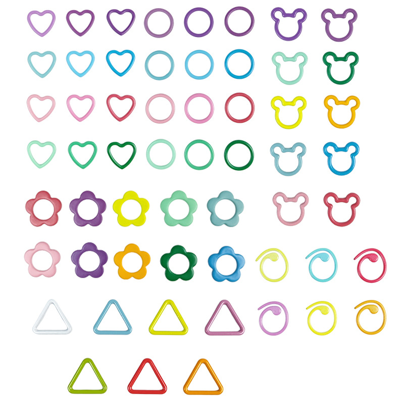 Crochet Loop Knitting Tool Cute Loop Mark Buckle stitch marker Metal Paint Count Loops