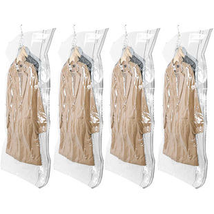 Amazon clothes storage bag suit dust cover dress protective cover clothing tidy cover plastic waterproof bag in stock