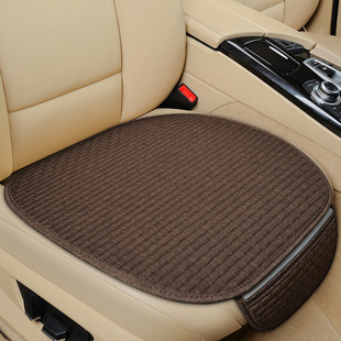 Cross-border foreign trade on behalf of the new plaid linen fabric small waist three-piece car seat cushion main passenger seat cushion