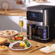 Household Air Fryer Large Capacity Intelligent Visual Household Electric Fryer Stainless Steel Multifunctional Air Fryer Machine