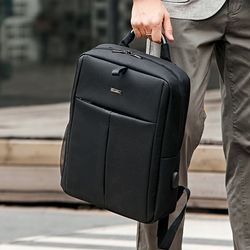 New computer backpack printed logo enterprise bidding men's and women's shoulder bag order gift student schoolbag brand factory