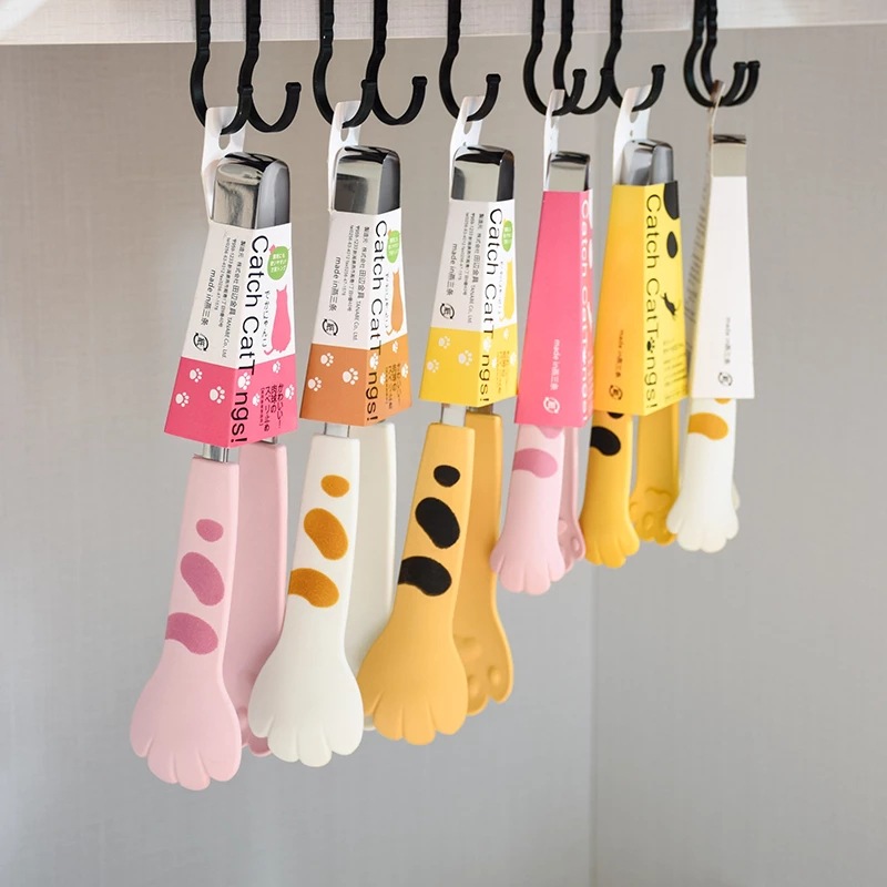 Japanese creative cute cat claw stainless steel food clip baking clip salad bread clip dessert clip barbecue clip