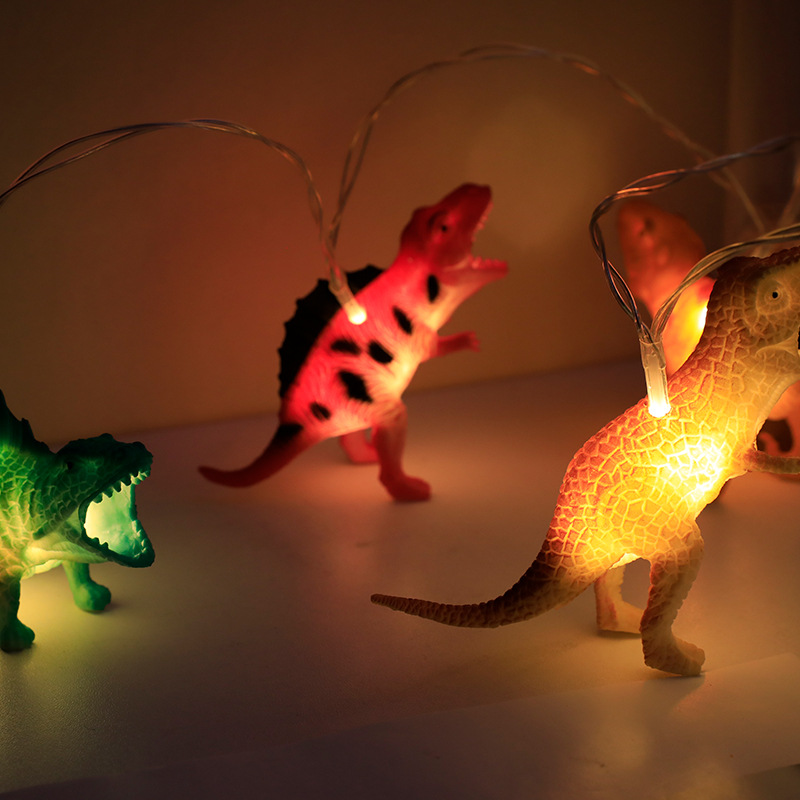 LED dinosaur light string innovative children's toys decorative ornaments Lanterns holiday gifts battery box string lights wholesale