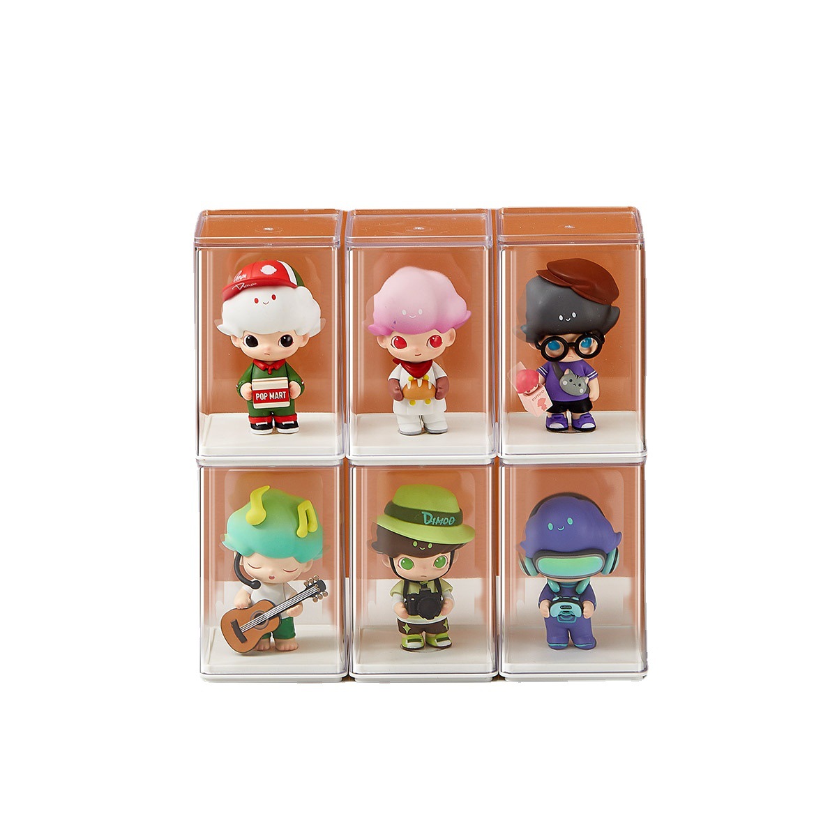 Transparent PS Model Doll Handmade Box Storage Display Box Bubble Mate Display Box Blind Box Display Rack Empty Box