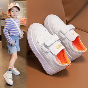 Girls White Shoes 2023 Spring New Boys' Sneakers Baby Sneakers Soft Sole Children's White Shoes