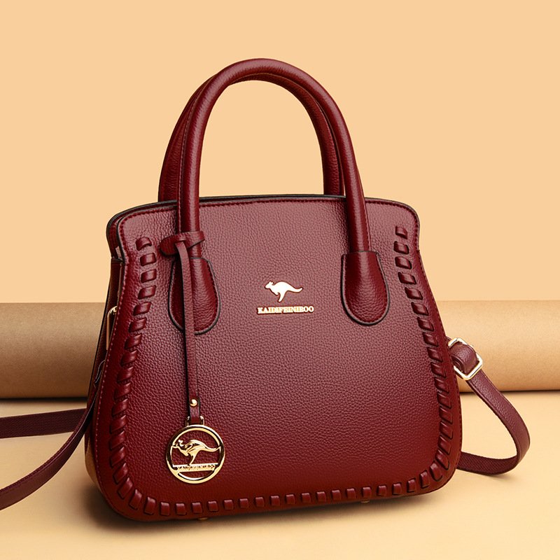Bag Women's Bag New 2024 Crossbody Shoulder Bag Women's Mother's Handbag Women's Large Capacity European and American One-Piece Hair
