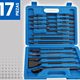 Electric hammer drill chisel 17/13/12/11/10 piece set plastic box aluminum box iron box wall-breaking shovel combination set