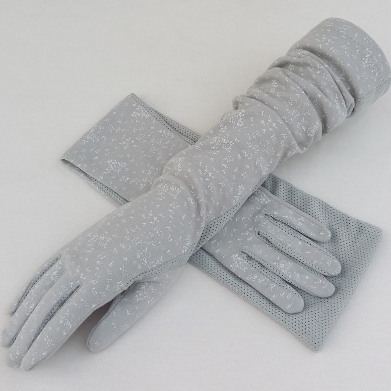 Gants de protection solaire pour femme, été, fins, longs, électriques, protection UV, doigts complets, conduite, cyclisme, printemps et automne, antidérapants, respirants, pur coton_voghion.com