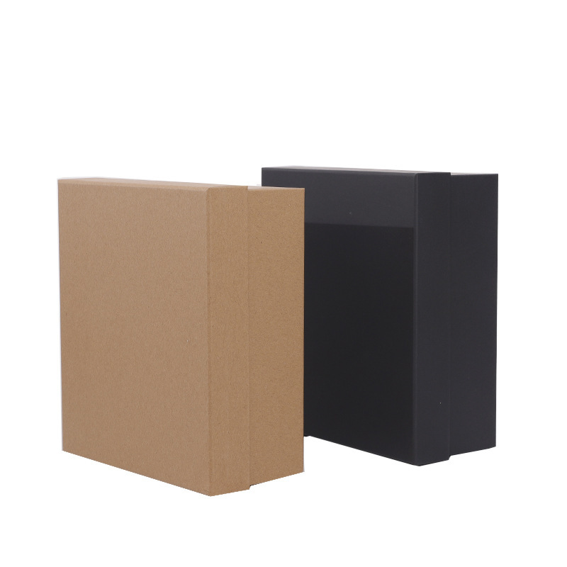Spot heaven and earth cover belt packaging box clothes bag gift box solid color gift paper box shoes gift box