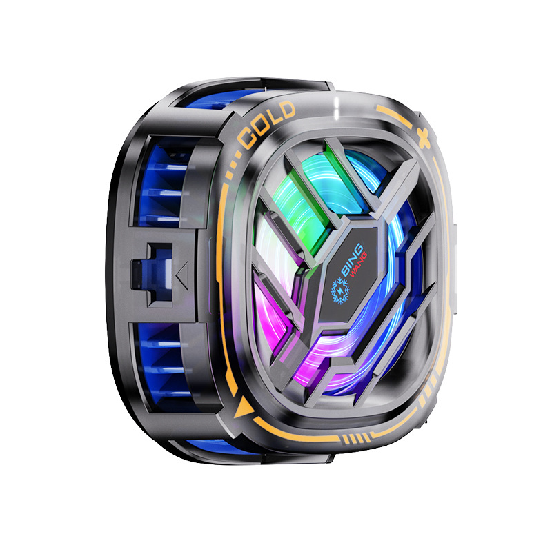 Sitting mountain Tiger New X76 semiconductor wireless charging mobile phone radiator refrigeration digital display cooling mobile phone air conditioning bass