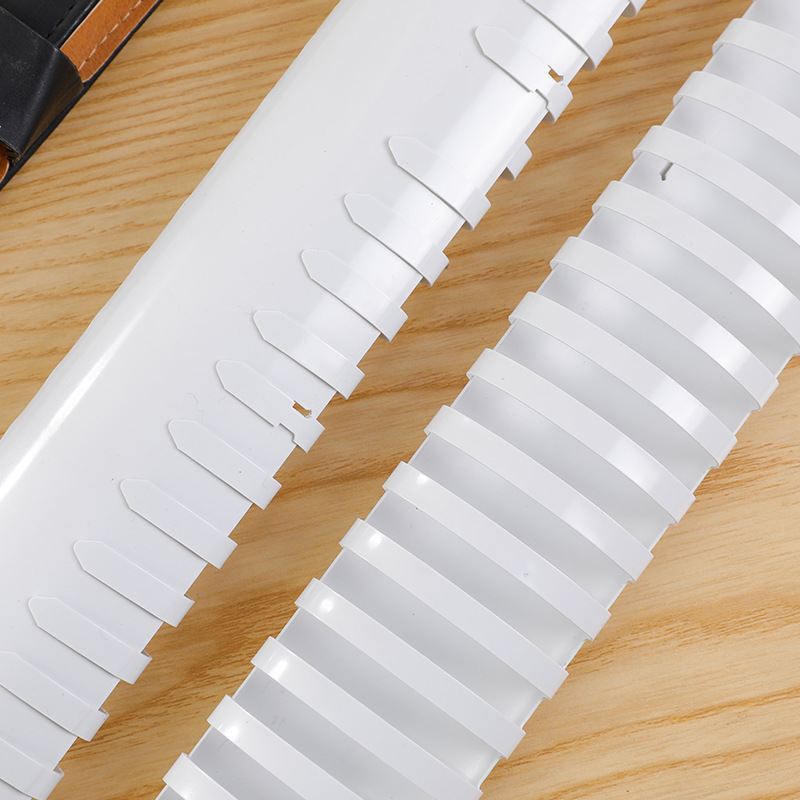 Spot wholesale binding apron A4 plastic spiral binding apron voucher tender binding ring binding strip
