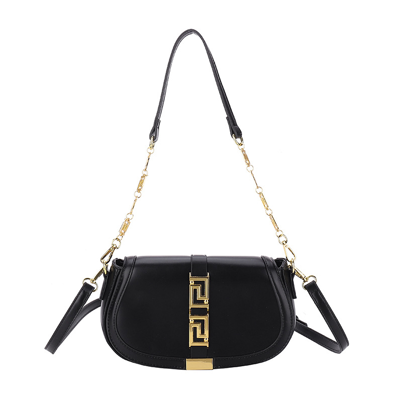 Bag Women's 2025 Cross-border Hot-selling Retro Simple Fashion Commuting Elegant High-grade Texture Solid Color Shoulder Crosbody Bag