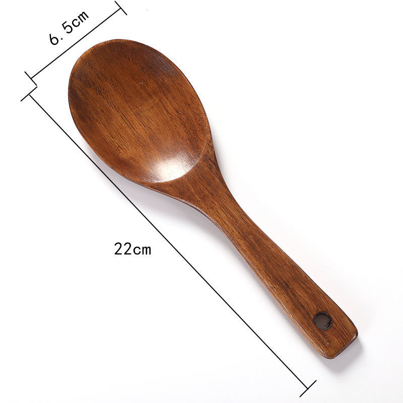 (Free shipping) Wooden 39cm spatula bamboo spatula wholesale non-stick pot smokeless pot long handle wooden spatula manufacturers