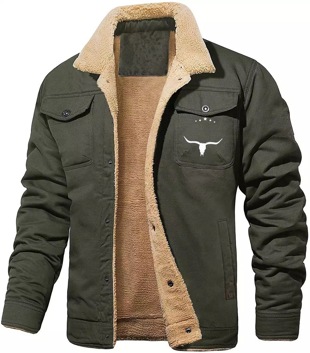 2023 cross-border autumn and winter new men's jacket fleece-lined cotton casual jacket men's jacket factory