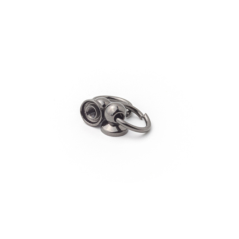Wholesale with ring and Monk head pacifier nail mobile phone case accessories decoration with ring hanging ring and Monk head screw pacifier nail