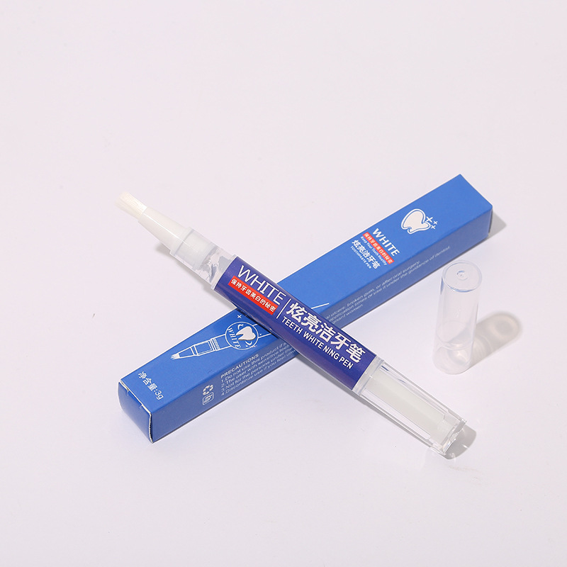 Factory direct wholesale WHITE dazzle bright teeth cleaning pen rotating beautiful tooth Pen tooth pen gel tooth pen