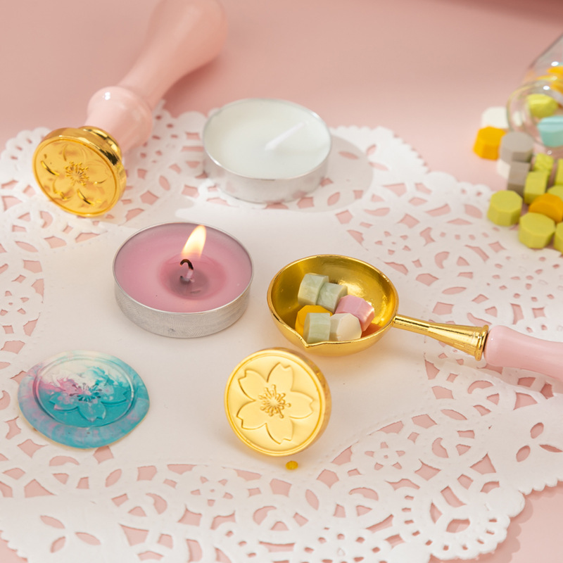 full-set-wax-seal-stamp-kit-envelope-sealing-heart-shaped-cherry-blossom-wax-beads-for-valentines-day-gift