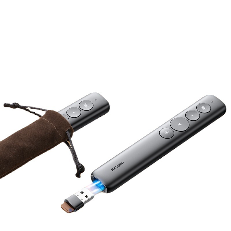 Green Flip Pen ppt Remote Control Pen Teachers Use Multi-function usb Interface Rechargeable Multimedia Slide Lecture