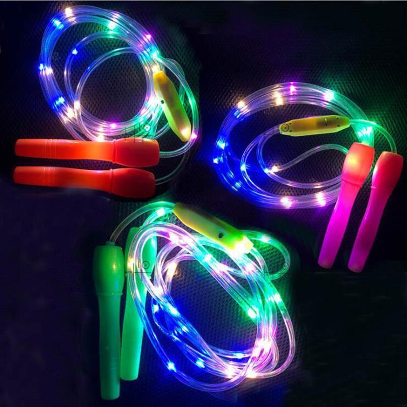 Luminous skipping rope fitness weight loss exercise fat burning Internet celebrity cool night fluorescent adult children Primary School students dedicated