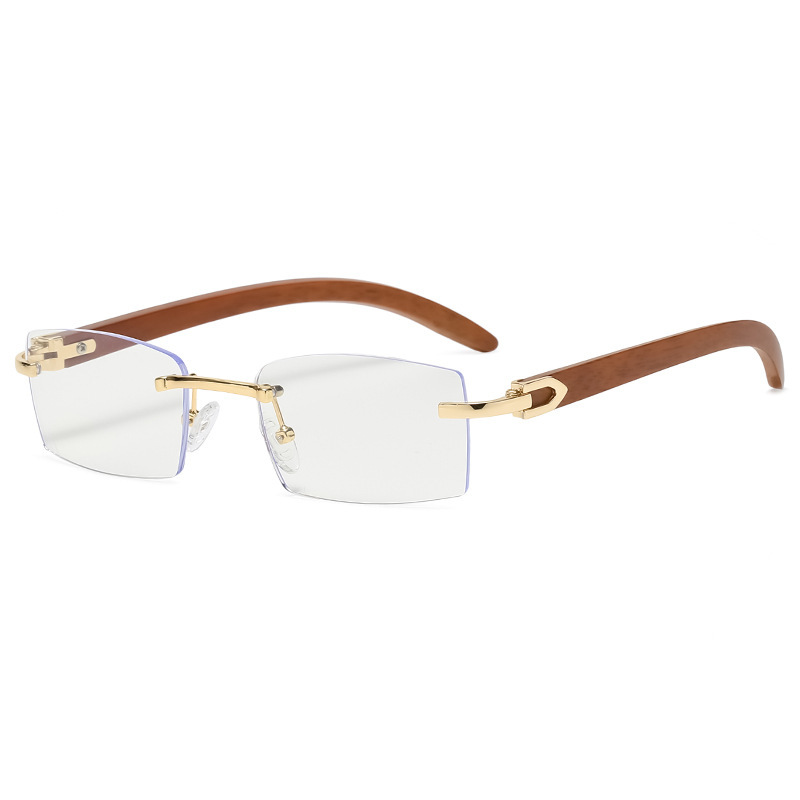 New fashion sunglasses men's ultra-clear frameless sunglasses marine diamond trimming trend cross-border wholesale 7533