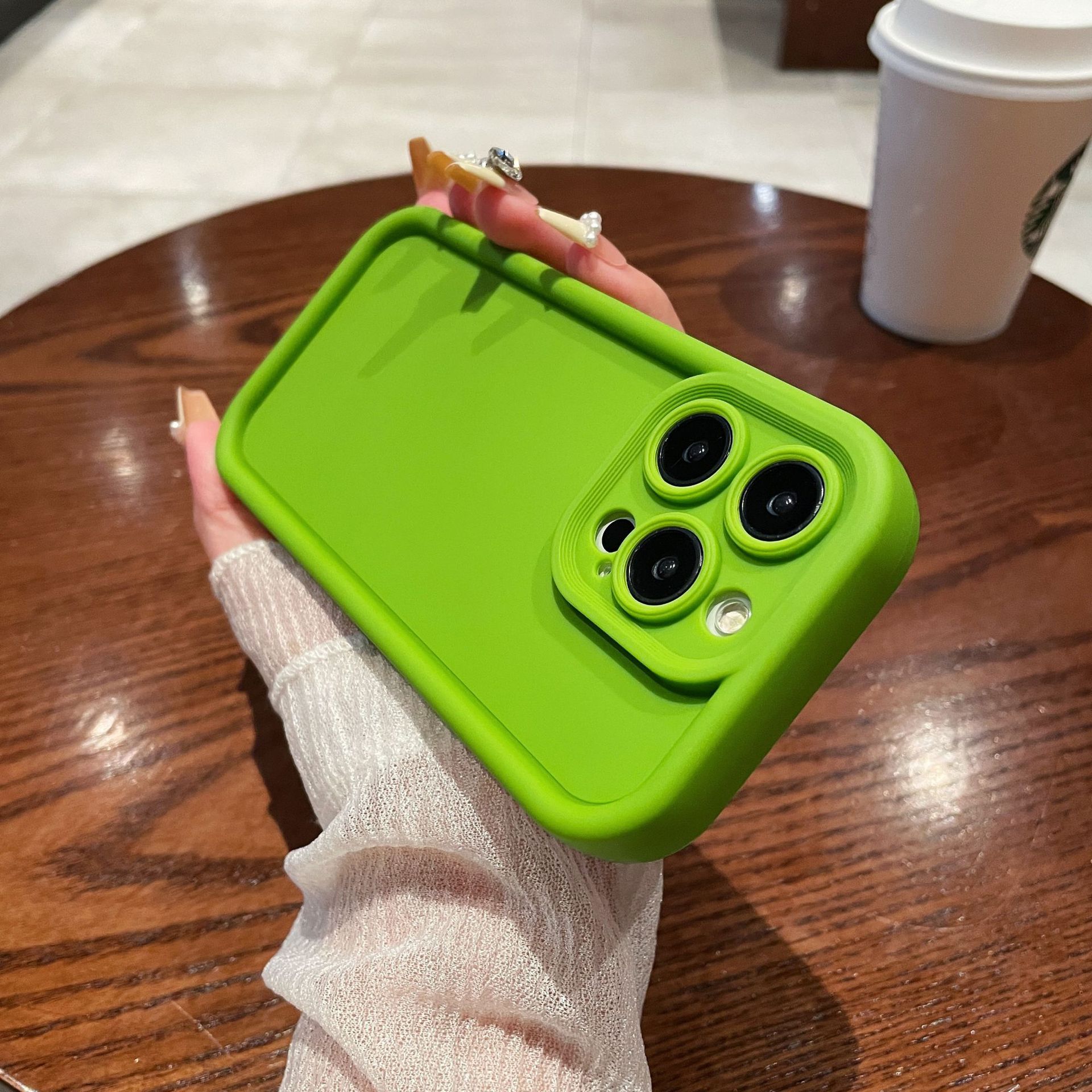 Advanced Sense Solid Color Emery iPhone16PRO Phone Case for Apple 14 All-inclusive 11 Protective Case TPU