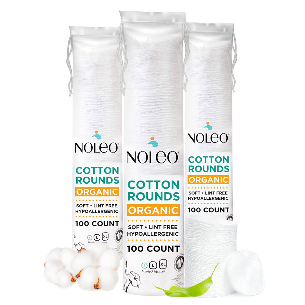 Cross-border exclusive beauty cleansing cotton cotton AB double-sided three-layer thickened round disposable makeup cotton wholesale