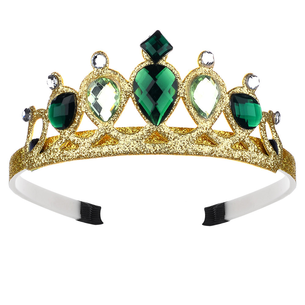 Hot Cross-border Headband Crown Tinker Bell Princess Rhinestone Hair Crown Party Headwear Prince Hair Crown