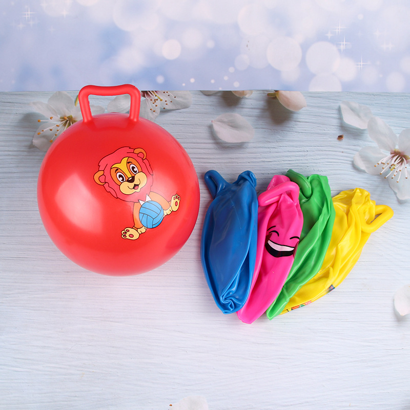 Special price children's inflatable toys children's handle ball cartoon pattern portable ball stall hot selling factory price wholesale