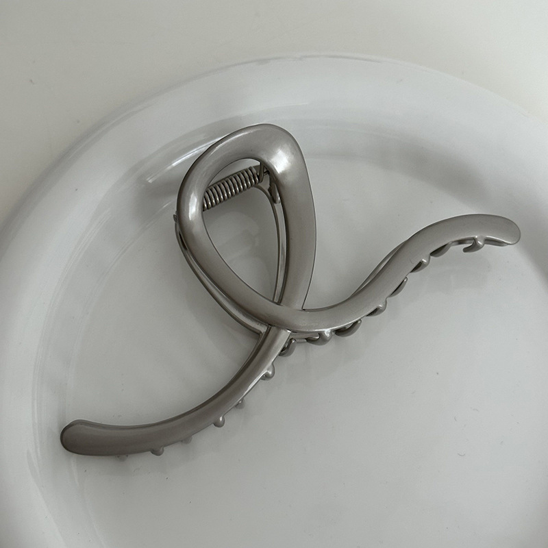 Fermaglio per capelli di alta qualità, fiocco, fermaglio per capelli a forma di squalo, testa a sfera, forcina in metallo, grande copricapo con coda di cavallo_voghion.com