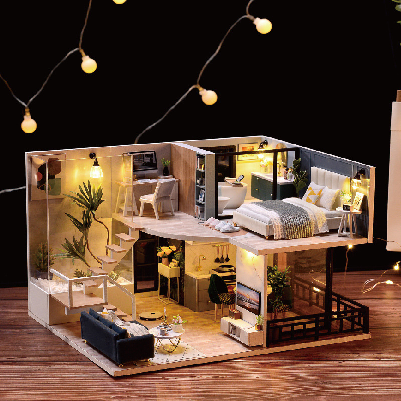 Smart House DIY cottage comfortable time and space novel design double-layer LOFT cottage Assembly