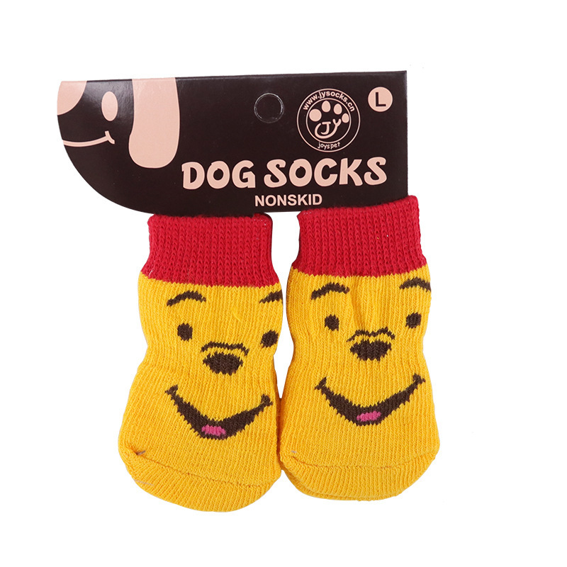 Pet supplies Amazon new creative dog socks 3 sizes bottom anti-slip pet socks