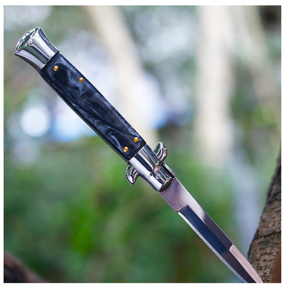 Mafia portable folding knife outdoor self-defense portable high hardness camping tactics survival folding knife with mud dragon cover