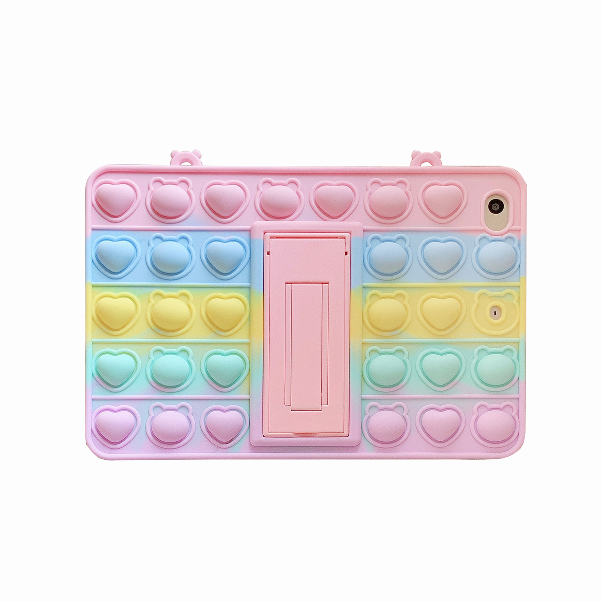 廠家適用 ipad平板保護套 愛心熊頭 三星a7lite A8減壓滅鼠先鋒殼