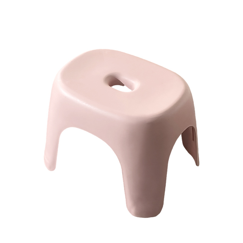 Adult low stool bathroom stool wholesale household transparent plastic small stool multi-functional shoe changing stool pedal small bench