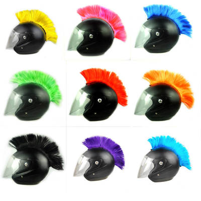 Motorcycle Helmet Dress-up Accessories Wig Cockscomb Headwear Color Props